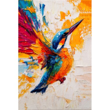 Ijsvogel schilderij II